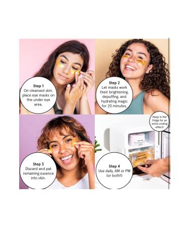 grace & stella Award Winning Caffeinated Eye Mask Niacinamide Hyaluronic Acid 12 Pairs - Buy Online on GoSupps.com