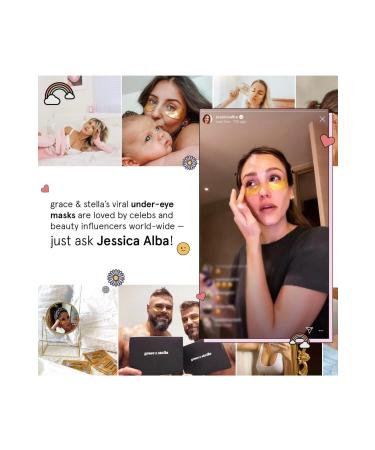 grace & stella Caffeine Eye Mask Puffy Eyes & Dark Circles Niacinamide Hyaluronic Acid(1 pair) - Buy Online on GoSupps.com