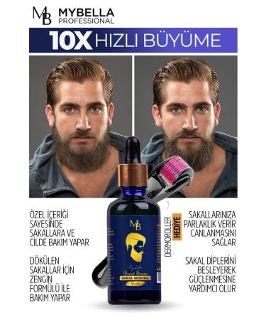 my bella "Vegan" Beard Strengthening and Repairing Serum Mustache Care (Roller Gift) - Buy Online on GoSupps.com