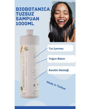 Biobotanica Salt Free - Salt Free Shampoo for All Hair Types 1000 ml