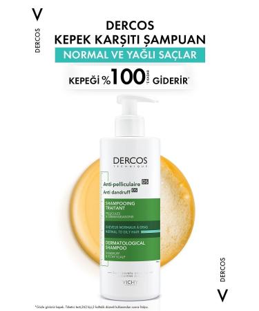 Vichy Dercos Anti Dandruff Anti Dandruff Shampoo 390 ml - Normal and Oily Hair - Buy Online on GoSupps.com