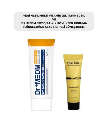 The Fair is fair. Multi Vitamin Gel Tonic 30 ml and Dr+MEDM SPF50/PA++++ UV 50 ML Guard Sunscreen High Protect