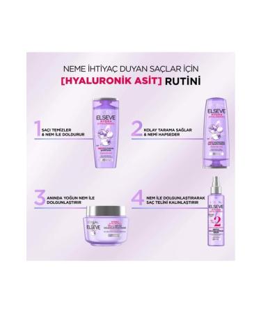 Elseve 3-pack 360ml Hydra Hyaluronic Shampoo + 175ml Conditioner Set - Buy Online on GoSupps.com