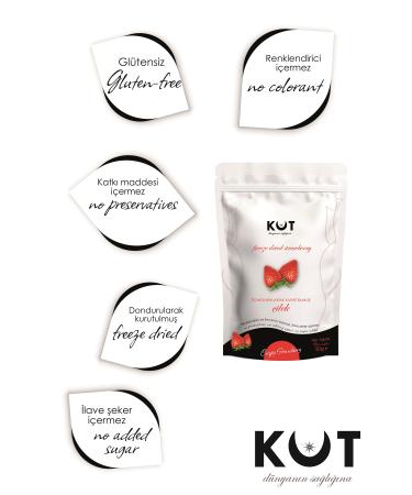 KUT to the health of the world Freeze Dried Fruit Chips (Freeze Dried) Strawberry 3 x 20 grams - Buy Online on GoSupps.com