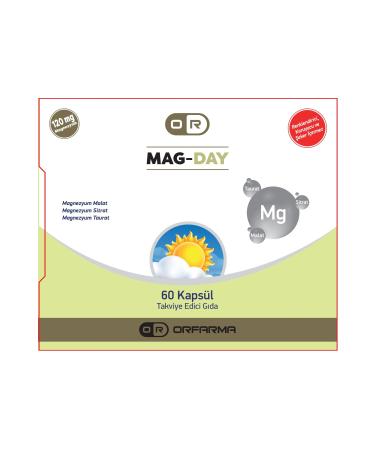 ORFARMA Daytime Magnesium 60 Tablets Malate-Taurate-Citrate