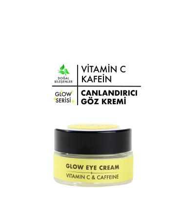 Polente Natural Glow Eye Cream- Revitalizing Eye Cream with Vitamin C & Caffeine (20 ML)