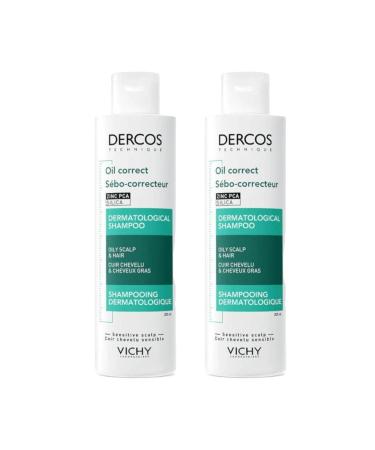 Vichy Dercos Sebum Control Shampoo 200 ml 2 Pieces