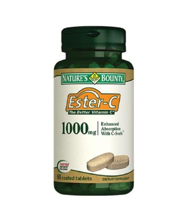 Natures Bounty Ester-c 1000 Mg Food Supplement 60 Tablets - Buy Online on GoSupps.com