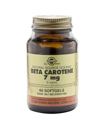 Solgar Beta Carotene 7 mg 60 Capsules - Buy Online on GoSupps.com