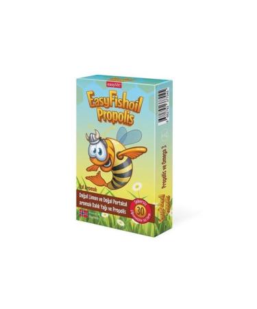 EASYVIT Easyvit Easyfishoil Propolis Omega 3 Honey Flavored 30 Gel Tablets