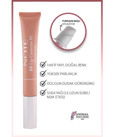 Note Cosmetics Bb Lip Corrector Color Equalizing and Moisturizing Lip Gloss - 05 - Brown - Buy Online on GoSupps.com