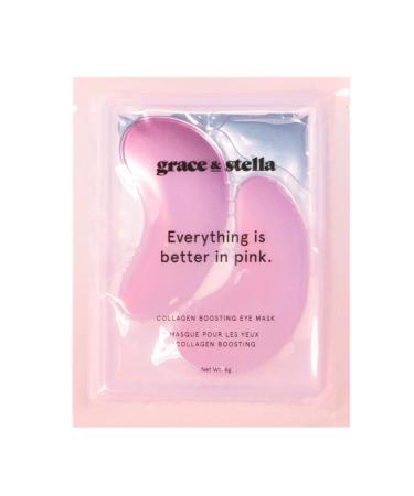 grace & stella Award Winning Eye Mask (Pink 1 pc) Reduces Dark Circles Puffy Eyes Under Eye Bags - Buy Online on GoSupps.com