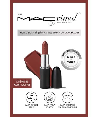 Mac Lipstick With A Nourishing Satin Finish That Gives An Impressively Plump Look-Creme In Your Coffee