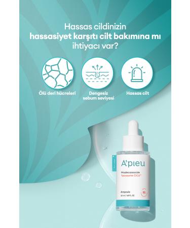 Missha Cica Ampoule for Sensitive and Damaged Skin A'PIEU Madecassoside Tetrasome Cica Ampoule - Buy Online on GoSupps.com