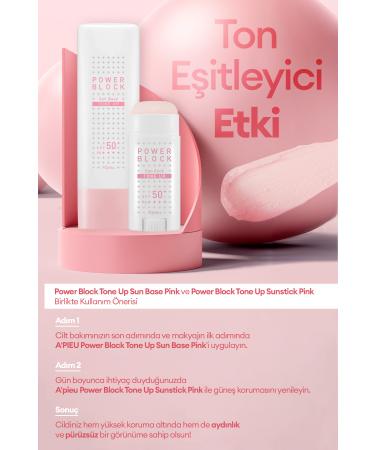 Missha Tone Equalizing Brightening Stick Sunscreen A'PIEU Power Block Tone Up Sunstick SPF50+/Pa++++ - Buy Online on GoSupps.com