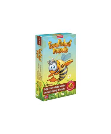 EASYVIT Easyfishoil Propolis Omega 3 Fish Oil Chewable 30 Gel