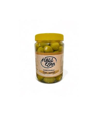 Halil Esen Almond Stuffed Green Olives (1 Kg.) (Naturally Fermented)