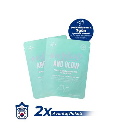 todobeauty 2-Pack Exfoliate and Glow Sock Type Peeling Foot Mask