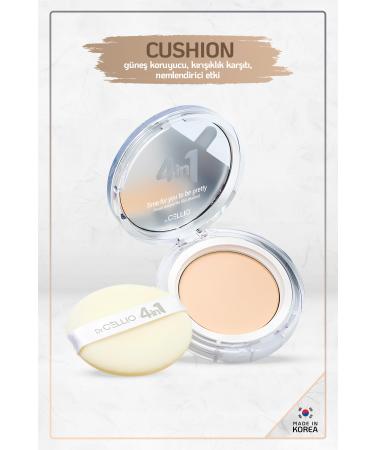 DR. CELLIO 4in1 BBOYAN Cushion SPF50+ PA++++ Whitening / #21 Light Beige Powder