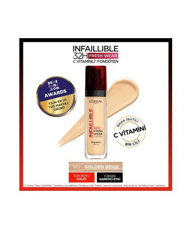 L'Oreal Paris Loreal Paris Infaillible 32H Fresh Wear Foundation - Concealer Foundation No: 140