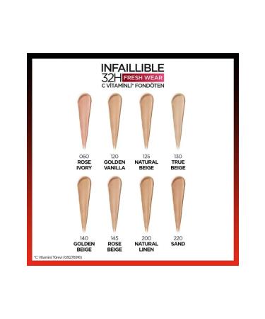 L'Oreal Paris Loreal Paris Infaillible 32H Fresh Wear Foundation - Concealer Foundation No: 140 - Buy Online on GoSupps.com