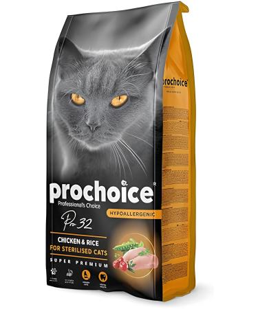 Pro Choice Pro 32 Sterilized Chicken & Rice Hypoallergenic Cat Food 2 Kg