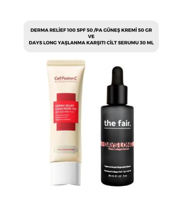 The Fair Cell Fusion C Derma Relief 100 Spf 50 /pa Sun Cream 50 gr and the fair. Anti-Aging Skin Serum