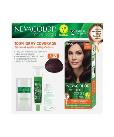 Neva Color Natural 4.65 Akaju Red Brown Hair Dye - Buy Online on GoSupps.com