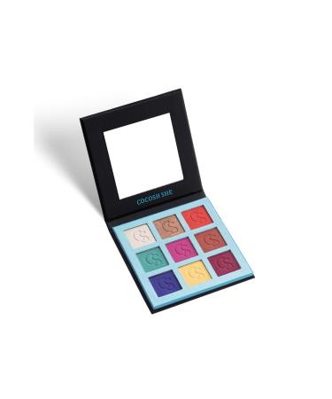 Cocosh She Colorful 9 Color Eyeshadow Palette High Pigmentation Non-Clumping Easy Blending - Buy Online on GoSupps.com