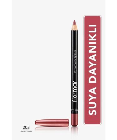 Flormar Waterproof Lip Pencil with Matte Finish and Natural Look-203 eleg.716