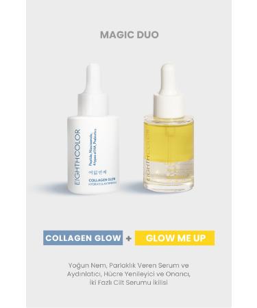 EIGHTH COLOR Magic Duo: Collagen Glow 30ml Glow Me Up 30ml Serum Set