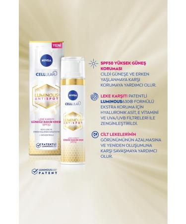 NIVEA Luminous630 Collagen Trigger Anti-Aging and Anti-Spot Skin Serum 30ml and Day Care Cream 40ml - Buy Online on GoSupps.com