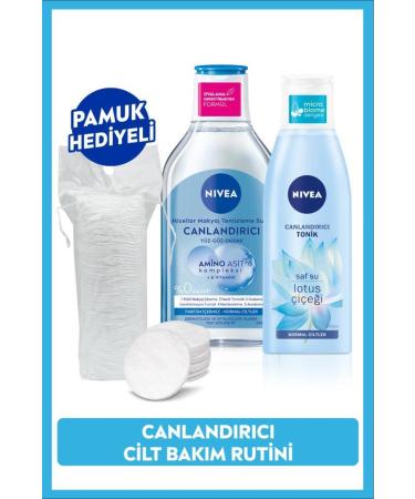 NIVEA Refreshing Micellar Make-Up Remover Water 400ml & Moisturising Toner 200ml