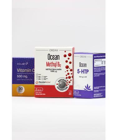 Ocean Methyl B12 1000 g - Ocean 5-HTP - Vitamin C 500 mg