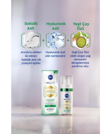 NIVEA Luminous630 Anti-Acne Spot Serum 30ml Salicylic Acid Hyaluronic Acid Oily Skin - Buy Online on GoSupps.com