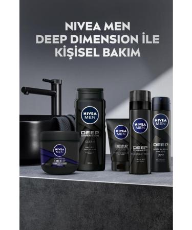 NIVEA MEN Men's Face and Beard Cleansing Gel Deep Dimension 100ml Skin Purifier Active Carbon - Buy Online on GoSupps.com