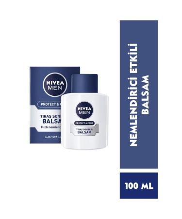 NIVEA MEN Men's After Shave Balsam Protect&Care 100ml Anti-Irritation Soothing Protective Repairing