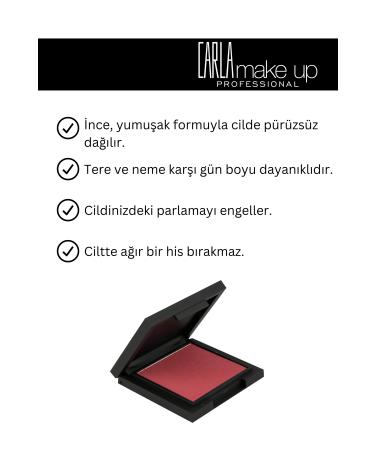 Carla Professional Make Up Matte Blush - Ultrasoft Matte Blusher Peach - No: 103 - Buy Online on GoSupps.com