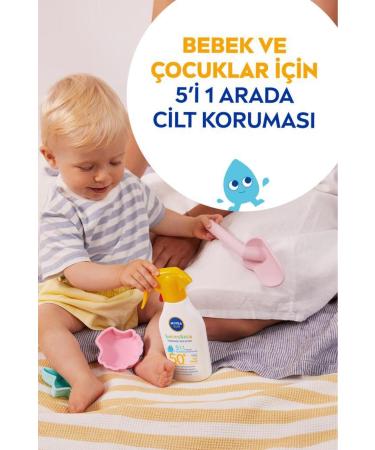 NIVEA Baby Sun Spray for Babies and Children 270ml Spf50 Sensitive Sun Protection Extra Water Resistant - Buy Online on GoSupps.com