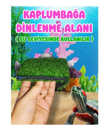 Aquarium Large Turtle Aquarium with Resting Area Sent in Mixed Colors. - Buy Online on GoSupps.com