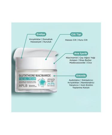APLB Glutathione Niacinamide Facial Cream 55ml- Glutathione and Niacinamide Face Cream - Buy Online on GoSupps.com