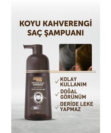 Softto Plus Dark Brown Hair Shampoo for White Hair 350 Ml - Buy Online on GoSupps.com