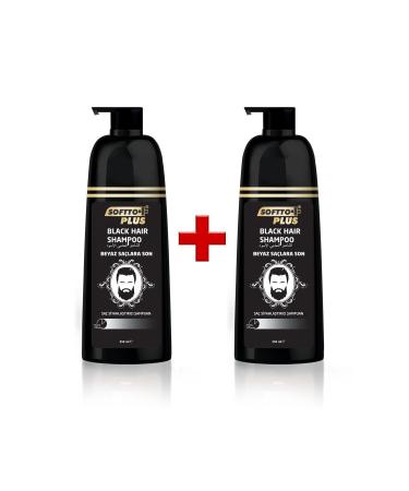 Softto Plus 2 Pack Black Hair Shampoo 350 ml 350 ml