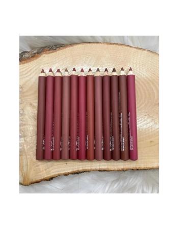 modes reine 12 Li Set Jumbo Thick Lip Pencil Matte Color Lipstick Waterproof