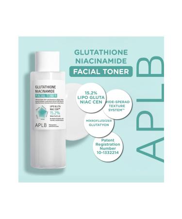 APLB Glutathione Niacinamide Facial Toner 160ml - Toner with Glutathione and Niacinamide