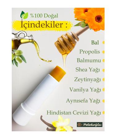 Peteko lu (4 Pieces) Propolis Honey Shea Coconut and Olive Oil Handmade Lip Balm - Buy Online on GoSupps.com