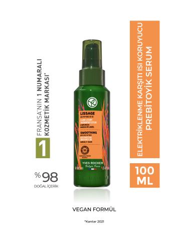 Yves Rocher Heat Protection Prebiotic Serum - Frizzy Hair / Lissage-100 ml-95234