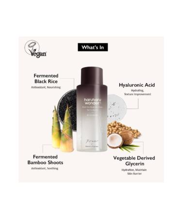 HaruHaru Black Rice Hyaluronic Toner 300ml For Sensitive - Black Rice Hyaluronic Toner For Sensitive Skin - Buy Online on GoSupps.com