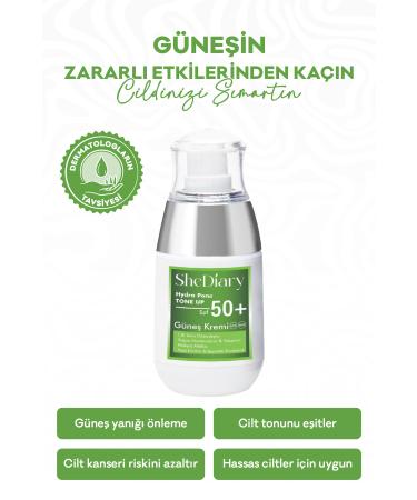 SheDiary Tone Equalizing High Protection Spf50 Brightening Face Sunscreen 50ml