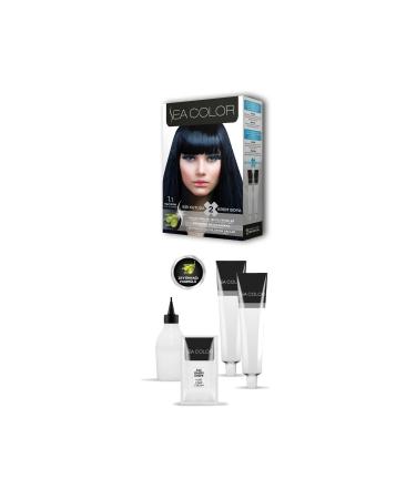 2X2 Tube Cream Hair Dye Set Blue Black No:1.1